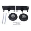 Heavy Duty 600Lb Panel Dolly With 10In. Pneumatic Wheels Alloy Steel - Black - Image 5