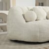 High Back Bean Bag Sofa Couch For Adults And Kids, Comfortable Lounger, Indoor & Outdoor Use - White - Image 17