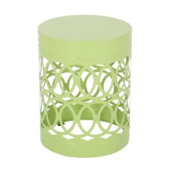 Outdoor Metal End Table Large - Green