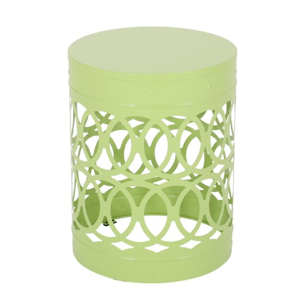 Outdoor Metal End Table Large - Green