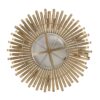 Sunburst Design Wall Mirror Decorative en For Entryway, Modern Living Room - Gold - Image 8