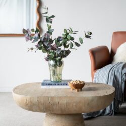 Oval Coffee Table - Cream
