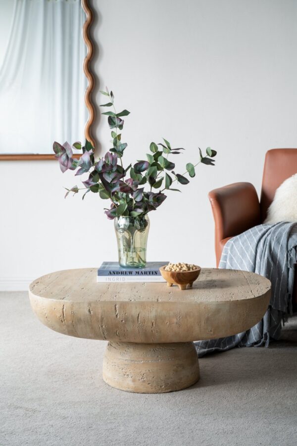 Oval Coffee Table - Cream