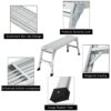 Work Platform Aluminum Portable Bench Folding Ladder Ansi Capacity 225 Lbs 40" - Gray - Image 6