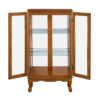 Curio Cabinet Lighted Curio Diapaly Cabinet With Adjustable Shelves And Mirrored Back Panel, Tempered Glass Doors (3 Tier), (E26 Light Bulb Not Included) - Oak - Image 10