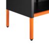 Gjg Hua - Shoe Cabinet With Ergonomic Steel Handle And Breathable Butterfly Door - Black - Image 10