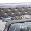 Full Elegant Transitional Bed - Silver Champagne - Image 2