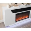 Alessia - Electric Fireplace With Multi Color LED And Flame Settings - White - Image 6