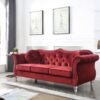Hollywood - Sofa - Burgundy - Image 4