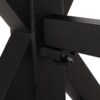 Outdoor Dining Table With X Shaped Legs - Black - Image 10
