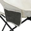 2 Pieces Outdoor Camping Chairs Folding / Portable, Comfortable Seating, Durable Steel Frame - Beige - Image 13