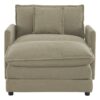 Modern Sofa Modular Sofa Couch Upholstered L - Shape Sectional Sofa With Side Storage Pockets For Living Room - Brown - Image 11