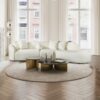 Elijah - Japandi Curvy Sectional Sofa - Beige - Image 11