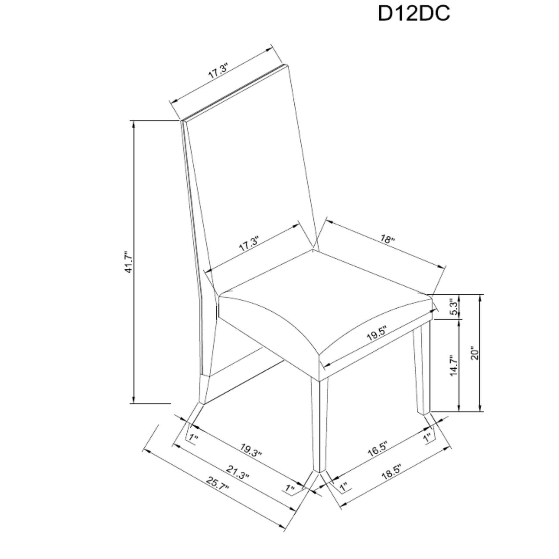 Stacey - Dining Chair With Extended Back (Set of 2) - Beige / Natural - Image 3