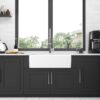 Elegant 33" Farmhouse Sink Apron Front Ceramic Single Bowl Kitchen Basin - White - Image 5