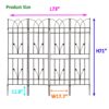 4 Pack Metal Garden Rustproof Trellis For Climbing Plants, Outdoor Flower Support - Black - Image 13