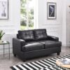 Stylish Transitional Loveseat For Two - Black - Image 4