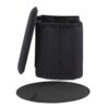 Lindsey - Contemporary / Glam Folding Storage Ottoman - Black - Image 3