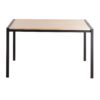 Fuji - Contemporary Dining Table - Black / Natural - Image 4