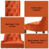 Farren - Velvet Weathered Side Chair (Set of 2) - Orange - Image 7