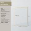 Double Sliding Shower Door, Semi Frameless Bypass Bathroom Sliding Door With 1 / 4" (6Mm) Tempered Glass For Walk In Shower - Brushed Gold - Image 3