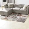 Quarry - 5.25' X 6.5' Abstract Area Rug - Gray / Orange - Image 11