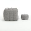 Soft Bean Bag Chair With High Resilient Foam (Chips) - Gray - Image 26