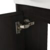 Modern 16" Bathroom Vanity Sink Combo With Ceramic Sink And Cabinet For Small Spaces - Black - Image 21