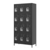 12 Door Lockers With Lock For Secure Storage - Black - Image 10