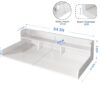 Washer Dryer Countertop Organizer, Double Layer Wooden Laundry Shelf Topper With Edge For Storage - White - Image 3