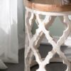 Large Distressed Side Table - White - Image 7