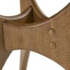 Triangle Wood Side Table With Unique Design - Light Brown - Image 6