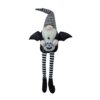 Sitting Gnome With Wings & Plaid Hat, For Halloween Decor (Set of 2) - Black White - Image 9