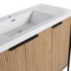 Modern Freestanding Bathroom Vanity With Resin Sink & Soft Close Doors - Light Coffee - Image 13