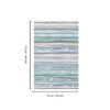 Sphinx - Indoor & Outdoor Washable Non - Slip Accent Rug, Elegant Design- Beige / Blue - Image 5