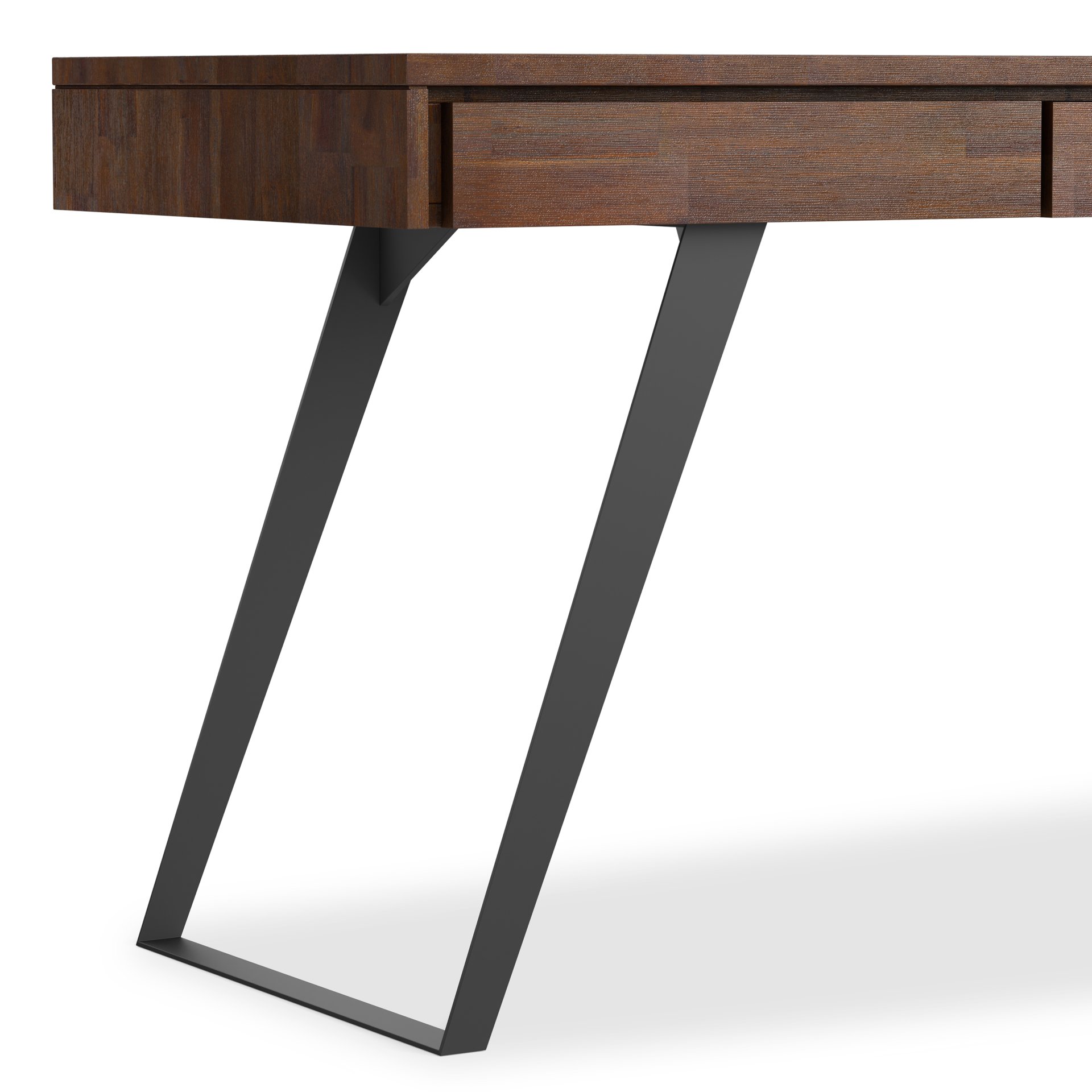 Lowry - Large Desk - Distressed Charcoal Brown - Image 11