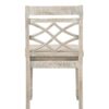 Havanna - 5 Piece Wide Contemporary Round Dining Table With Off White Fabric Chairs (Set of 5) - Vintage Walnut - Image 7