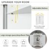 Triangle Bathroom Storage Cabinet With Adjustable Shelves, Freestanding Floor Cabinet For Home Kitchen - White - Image 10