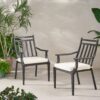 Delmar - Dining Chair (Set of 2) - Black / Beige - Image 4