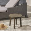Outdoor Table With Slat Panel Table Top - Gray - Image 4