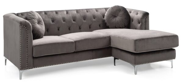 Pompano - Sofa Chaise - Dark Gray