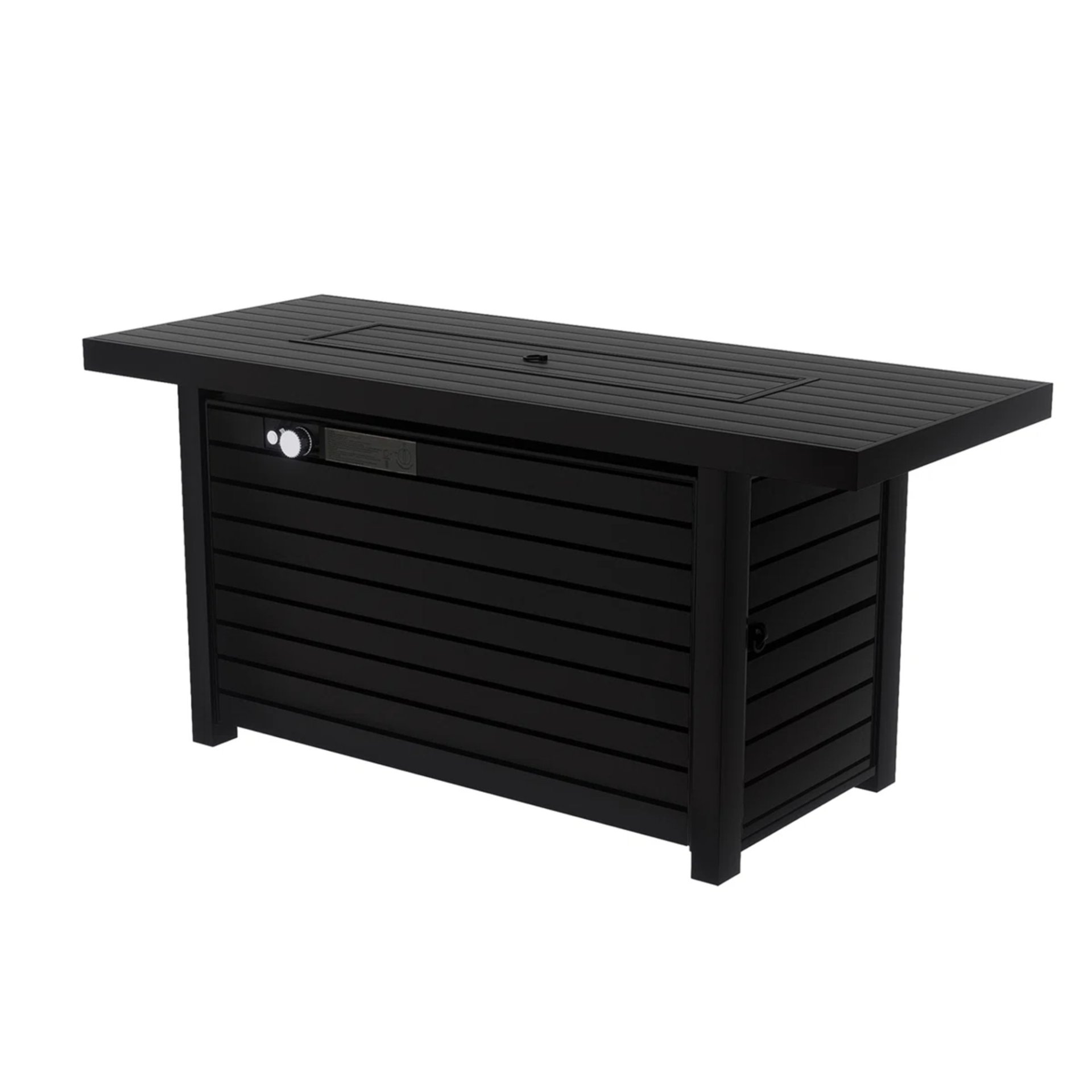 Outdoor Fire Pit Table & Lid - Black - Image 6