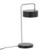 Puck - Contemporary Table Lamp - Nickel / Black - Image 4
