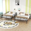 Full Long Over Queen Metal Bunk Bed - Black - Image 8