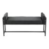 Kari - Farmhouse Bench - Black / Gray / Black - Image 4