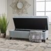 Juliana - Storage Ottoman With Fabric Upholstery - Light Blue - Image 5