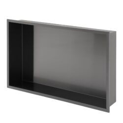21" X 13" Stainless Steel Shower Niche With Corrosion Resistance - Gunmetal Black