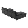 Modern U-Shaped Sectional Sofa With Waist Pillows, 6 Seat Upholstered Symmetrical Sofa Furniture, Sleeper Sofa Couch With Chaise Lounge - Gray - Image 5