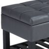 Saxon - Storage Ottoman Bench - Stone Gray - Image 7