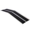 Portable And Foldable Wheelchair Ramp With Non Skid Surface 600 Pound Capacity Aluminium 10Ft - Silver - Image 4